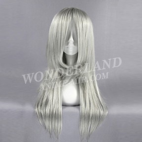 Косплей парик серебрянный 65см